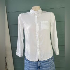 Hotouch Women Button Down Shirts with Pockets Long Sleeve Office Blouses Casual